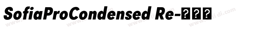 SofiaProCondensed Re字体转换 SofiaProCondensed Re字体转换